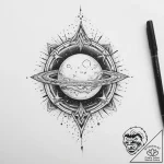 Tattoo sketch cosmic kingdom – tattoo sketch (№1756304924_0, 27.08.2025 14:28) — tattoovalue.net
