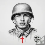 Tattoo sketch soldier with a thread, artistic… – tattoo sketch (№1756306906_0, 27.08.2025 15:01) — tattoovalue.net