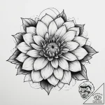 Tattoo sketch dahlia flower, tattoo flash she… – tattoo sketch (№1756308260_0, 27.08.2025 15:24) — tattoovalue.net