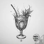 Tattoo sketch bartender flaming drink, tattoo… – tattoo sketch (№1756308653_0, 27.08.2025 15:30) — tattoovalue.net
