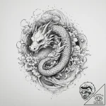 Tattoo sketch holy ghost, concept art for tat… – tattoo sketch (№1756309833_0, 27.08.2025 15:50) — tattoovalue.net