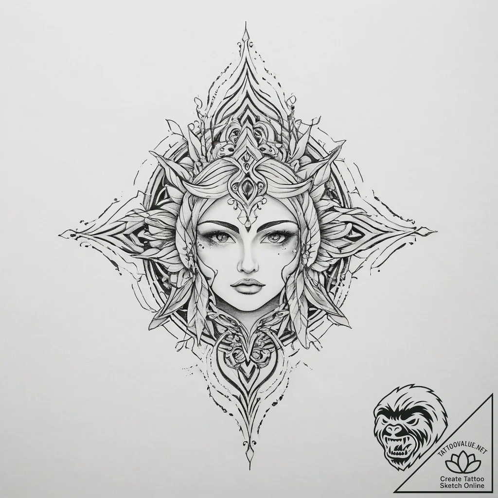 Tattoo sketch fate - tattoo sketch (№1756310424_0, 27.08.2025 16:00) — tattoovalue.net