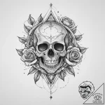 Tattoo sketch cosmic past, ink illustration f… – tattoo sketch (№1756311997_0, 27.08.2025 16:26) — tattoovalue.net