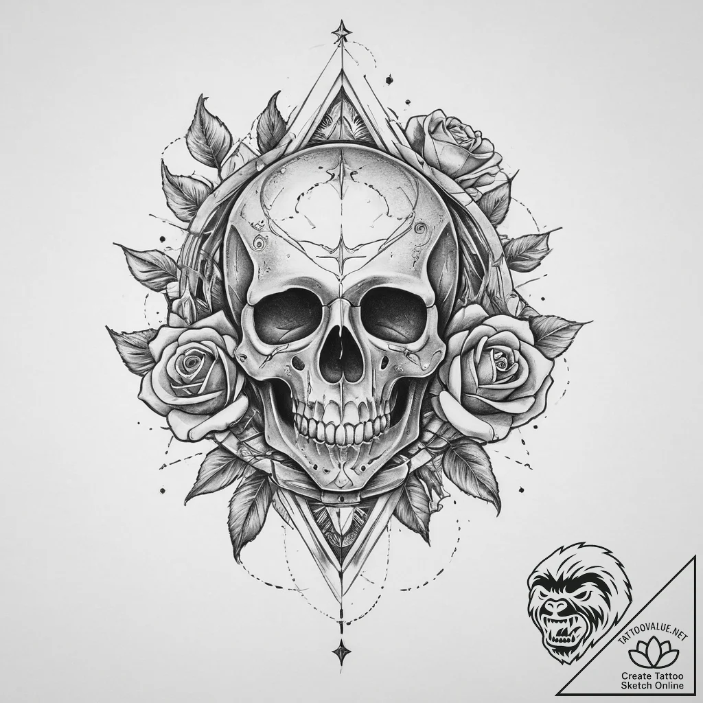Tattoo sketch cosmic past, ink illustration f... - tattoo sketch (№1756311997_0, 27.08.2025 16:26) — tattoovalue.net