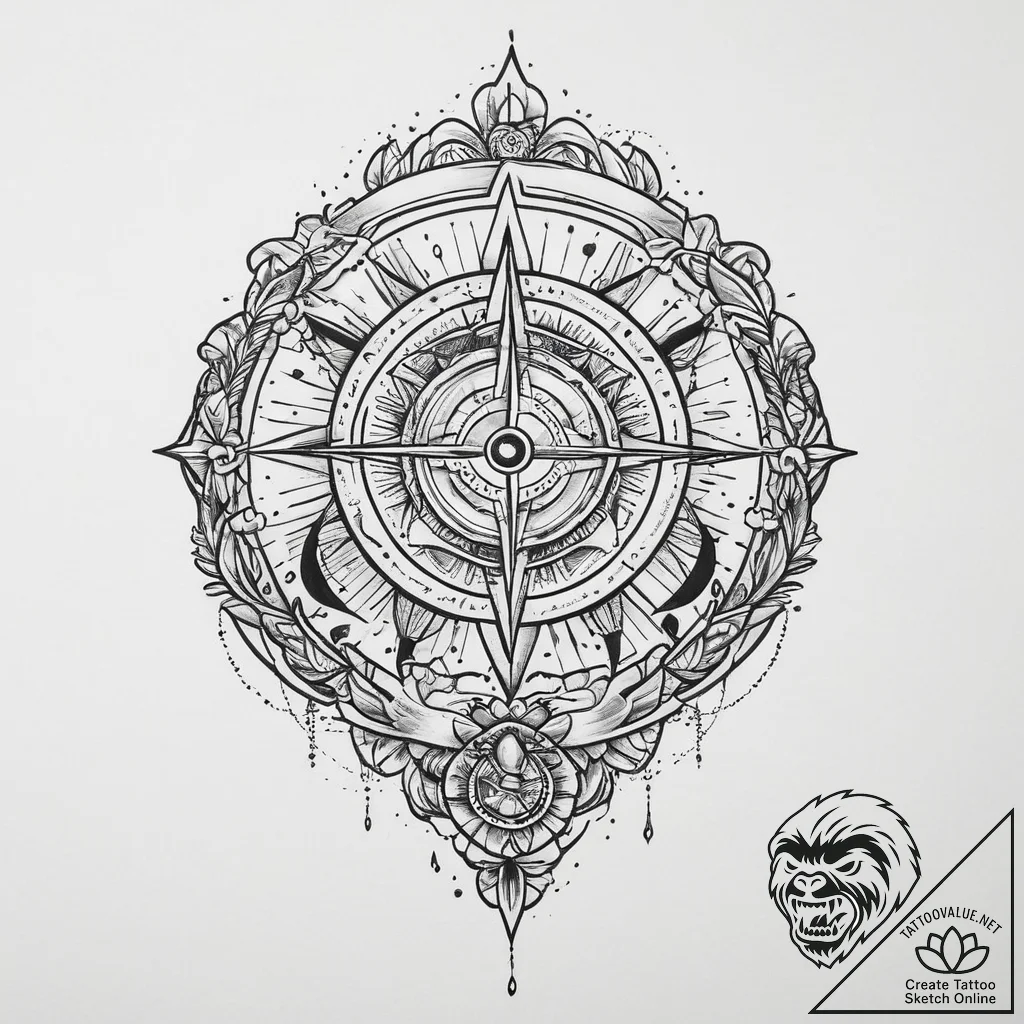 Tattoo sketch cosmic lore, artistic tattoo sk... - tattoo sketch (№1756313970_0, 27.08.2025 16:59) — tattoovalue.net