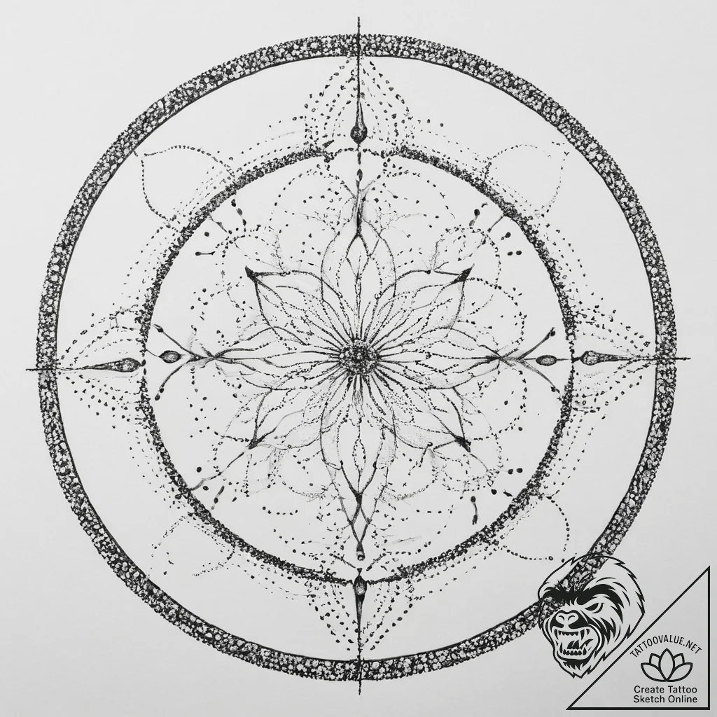 Tattoo sketch alchemical circle, tattoo drawi... - tattoo sketch (№1756314403_0, 27.08.2025 17:06) — tattoovalue.net