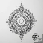 Tattoo sketch cosmic foundation, ink illustra… – tattoo sketch (№1756314803_0, 27.08.2025 17:13) — tattoovalue.net