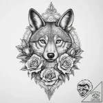 Tattoo sketch coyote, tattoo drawing outline,… – tattoo sketch (№1756315401_0, 27.08.2025 17:23) — tattoovalue.net