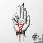 Tattoo sketch hands with a needle, artistic t… – tattoo sketch (№1756315797_0, 27.08.2025 17:29) — tattoovalue.net