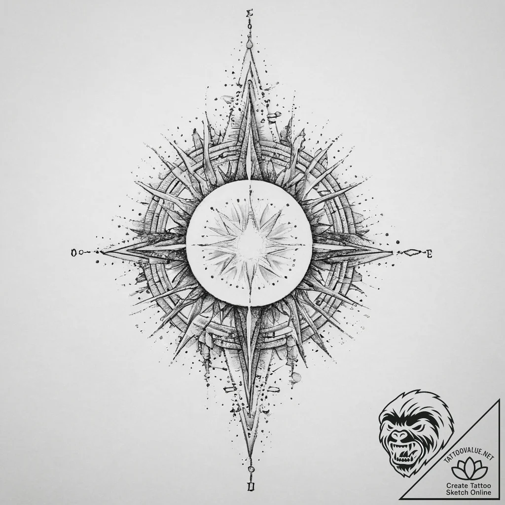 Tattoo sketch cosmic legend, artistic tattoo... - tattoo sketch (№1756315996_0, 27.08.2025 17:33) — tattoovalue.net