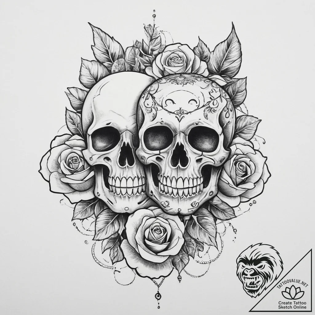 Tattoo sketch original, artistic tattoo sketc... - tattoo sketch (№1756316194_0, 27.08.2025 17:36) — tattoovalue.net