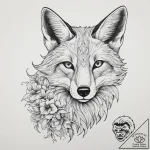 Tattoo sketch fox tattoo, ink illustration fo… – tattoo sketch (№1756316986_0, 27.08.2025 17:49) — tattoovalue.net