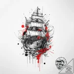 Tattoo sketch ship, tattoo sketch design, tra… – tattoo sketch (№1756317581_0, 27.08.2025 17:59) — tattoovalue.net