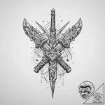 Tattoo sketch weapon, tattoo flash sheet desi… – tattoo sketch (№1756318969_0, 27.08.2025 18:22) — tattoovalue.net