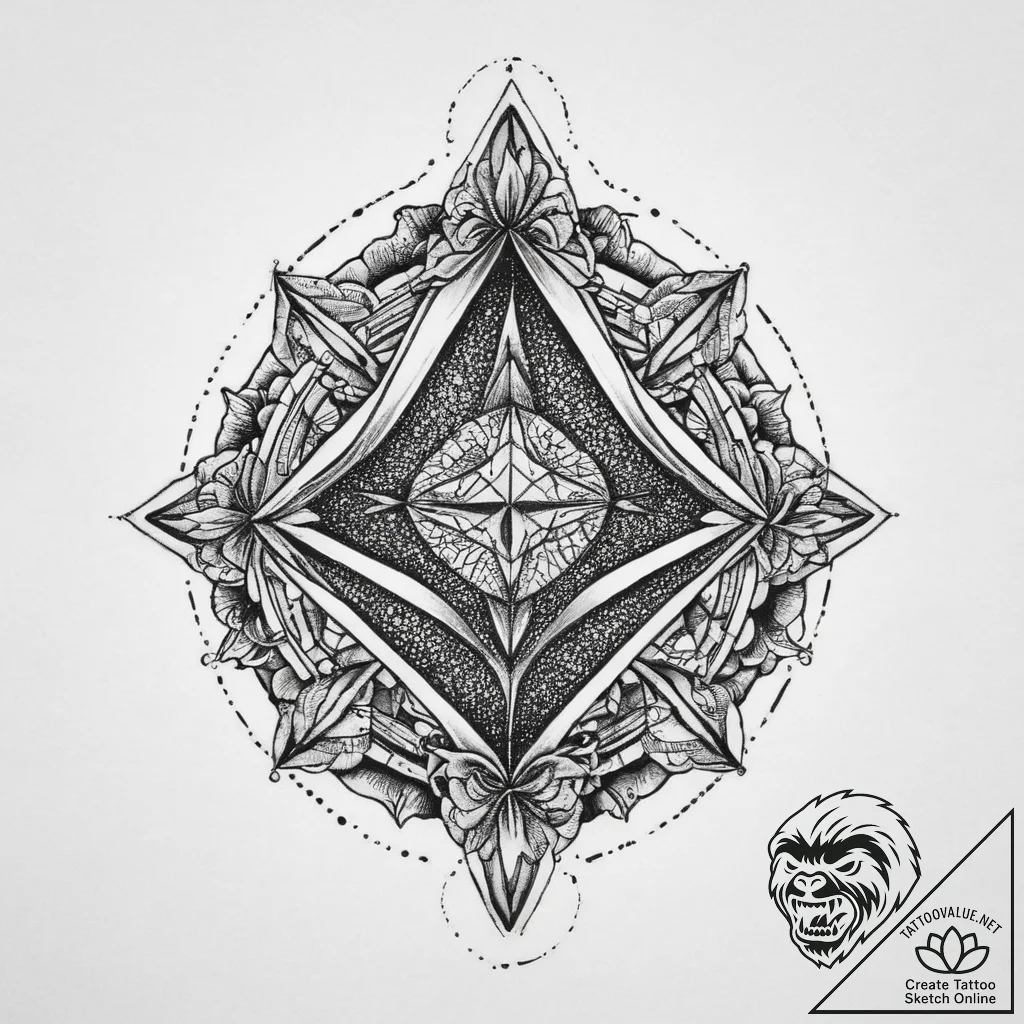 Tattoo sketch ring with a diamond, concept ar... - tattoo sketch (№1756319363_0, 27.08.2025 18:29) — tattoovalue.net
