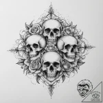 Tattoo sketch aster, tattoo sketch design, ch… – tattoo sketch (№1756320346_0, 27.08.2025 18:45) — tattoovalue.net