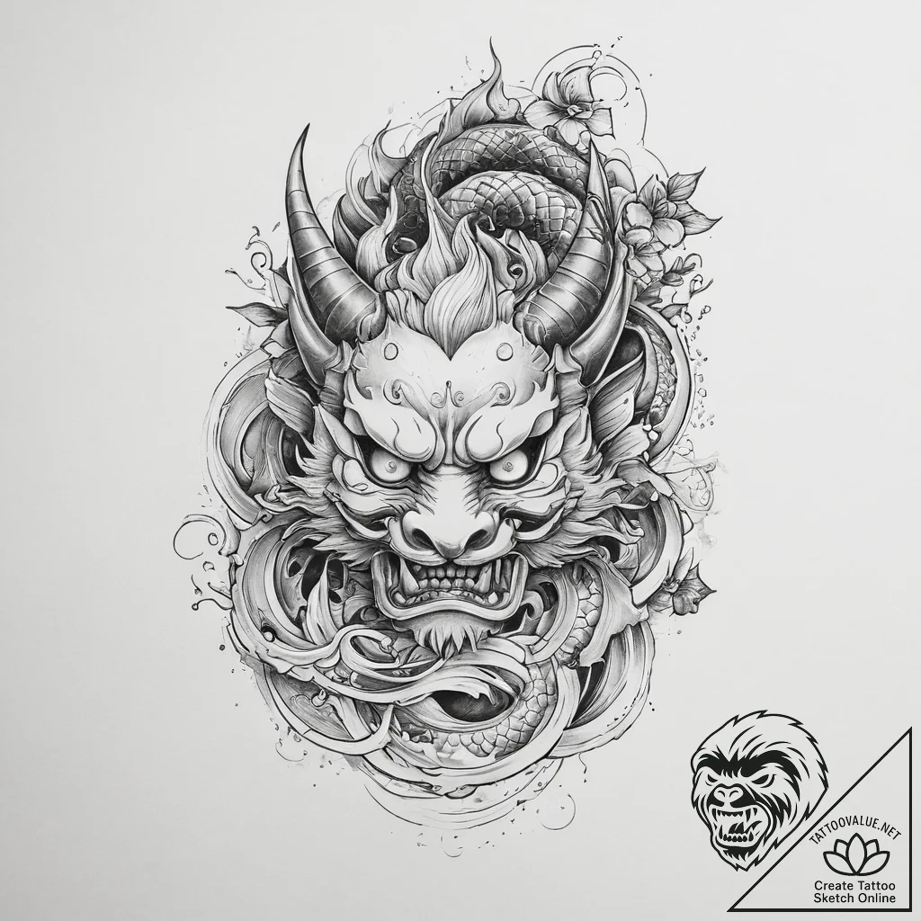 Tattoo sketch holy person, concept art for ta... - tattoo sketch (№1756320935_0, 27.08.2025 18:55) — tattoovalue.net