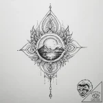 Tattoo sketch sky – tattoo sketch (№1756322333_0, 27.08.2025 19:18) — tattoovalue.net