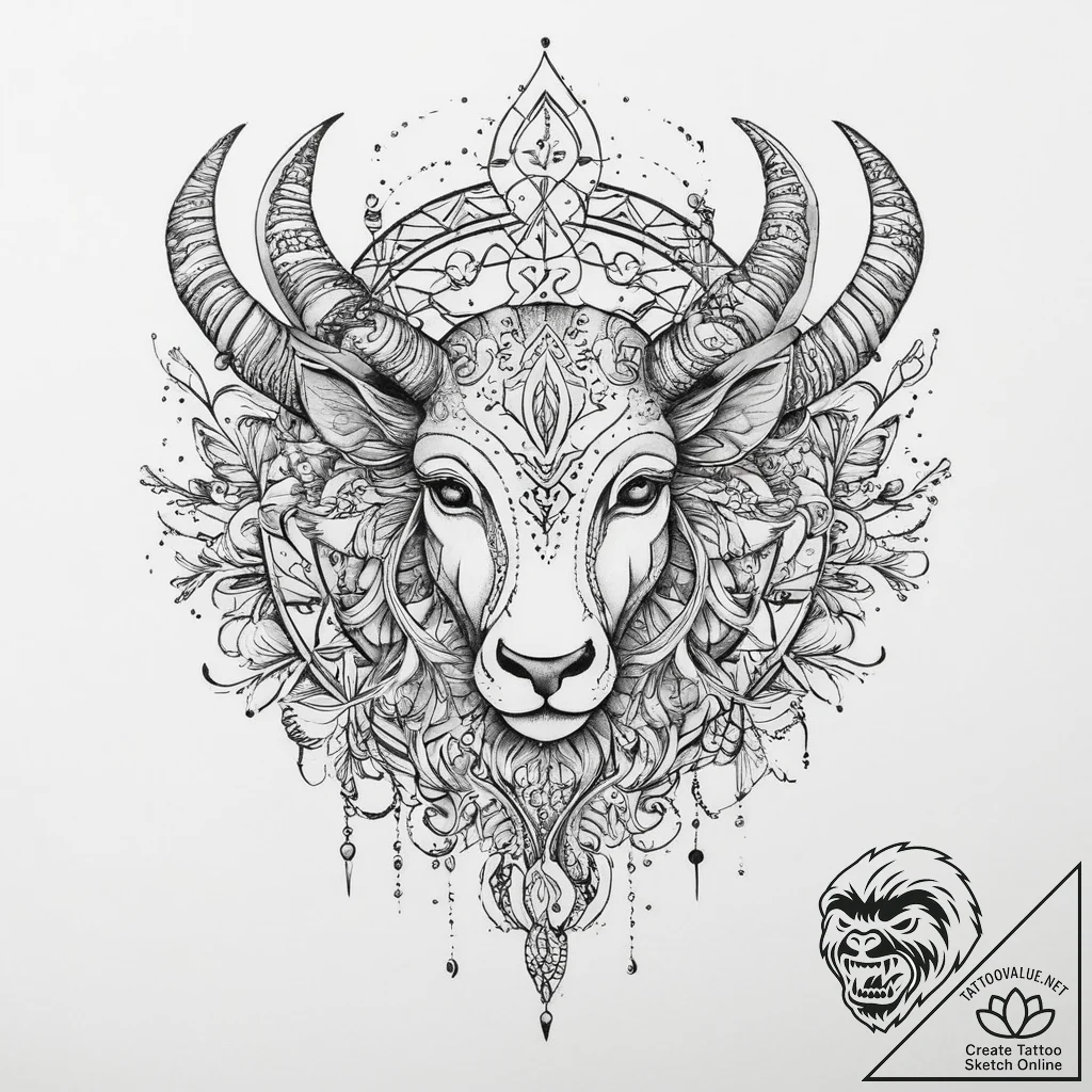 Tattoo sketch slavic embroidery pattern with... - tattoo sketch (№1756326356_0, 27.08.2025 20:25) — tattoovalue.net