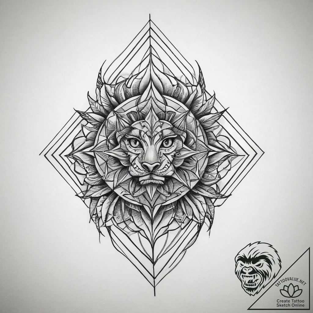 Tattoo sketch geometric minimalist, tattoo sk... - tattoo sketch (№1756326752_0, 27.08.2025 20:32) — tattoovalue.net