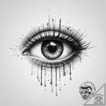 Tattoo sketch узор в виде глаза с кровью, tat… – tattoo sketch (№1756326950_0, 27.08.2025 20:35) — tattoovalue.net