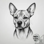 Tattoo sketch realistic портрет собаки, tatto… – tattoo sketch (№1756327549_0, 27.08.2025 20:45) — tattoovalue.net