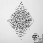 Tattoo sketch geometric minimalist – tattoo sketch (№1756327756_0, 27.08.2025 20:49) — tattoovalue.net