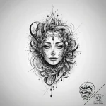 Tattoo sketch trash polka и blackwork абстрак… – tattoo sketch (№1756328760_0, 27.08.2025 21:06) — tattoovalue.net