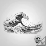 Tattoo sketch a wave pattern, artistic tattoo… – tattoo sketch (№1756333993_0, 27.08.2025 22:33) — tattoovalue.net