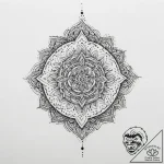 Tattoo sketch mandala with a quote, tattoo li… – tattoo sketch (№1756336178_0, 27.08.2025 23:09) — tattoovalue.net