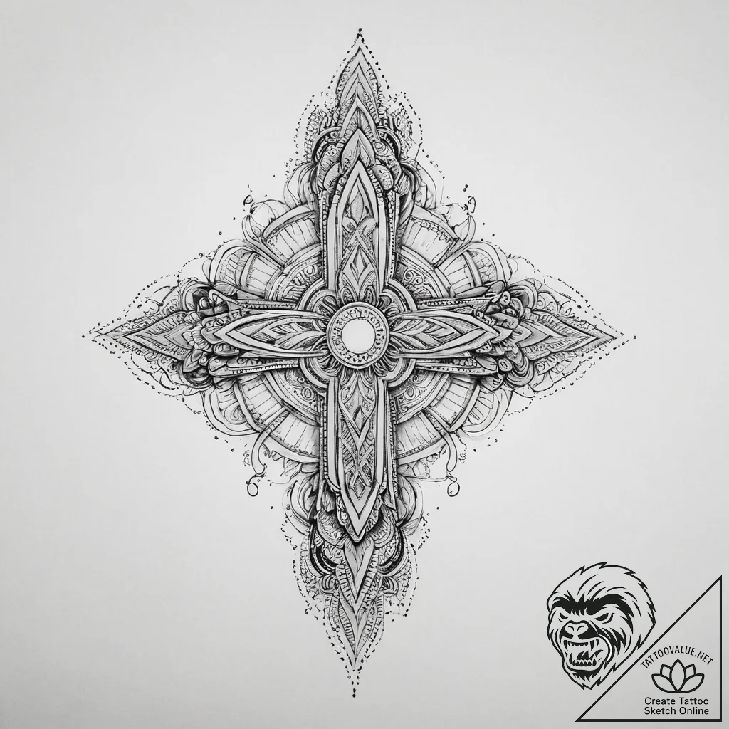 Tattoo sketch cosmic character, tattoo flash... - tattoo sketch (№1756336971_0, 27.08.2025 23:22) — tattoovalue.net