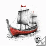Tattoo sketch viking longboat, artistic tatto… – tattoo sketch (№1756337171_0, 27.08.2025 23:26) — tattoovalue.net