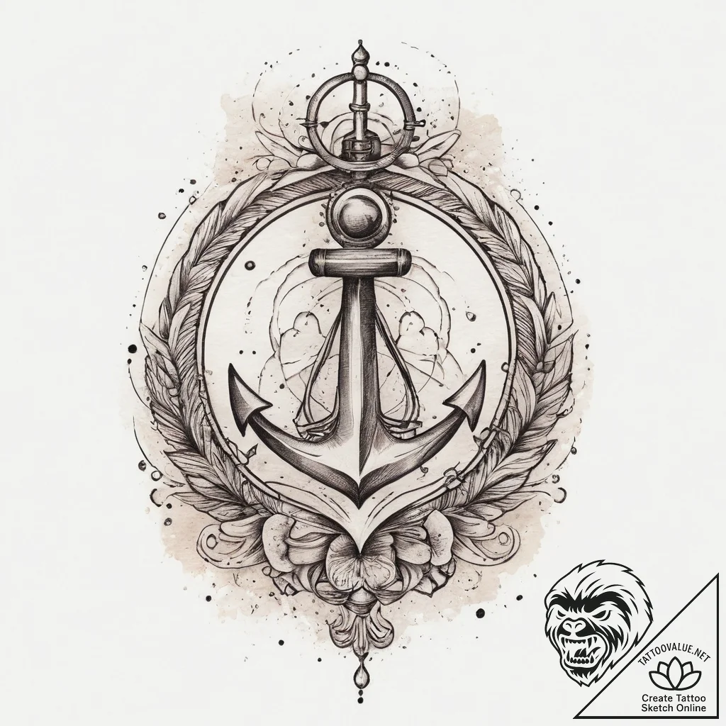 Tattoo sketch sailor, tattoo sketch design, s... - tattoo sketch (№1756337567_0, 27.08.2025 23:32) — tattoovalue.net