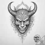 Tattoo sketch узор в виде демона, tattoo line… – tattoo sketch (№1756338363_0, 27.08.2025 23:46) — tattoovalue.net
