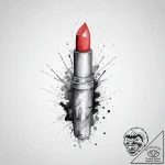Tattoo sketch lipstick tattoo, ink illustrati… – tattoo sketch (№1756338957_0, 27.08.2025 23:55) — tattoovalue.net