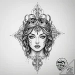 Tattoo sketch queen tattoo, tattoo drawing ou… – tattoo sketch (№1756340358_0, 28.08.2025 00:19) — tattoovalue.net