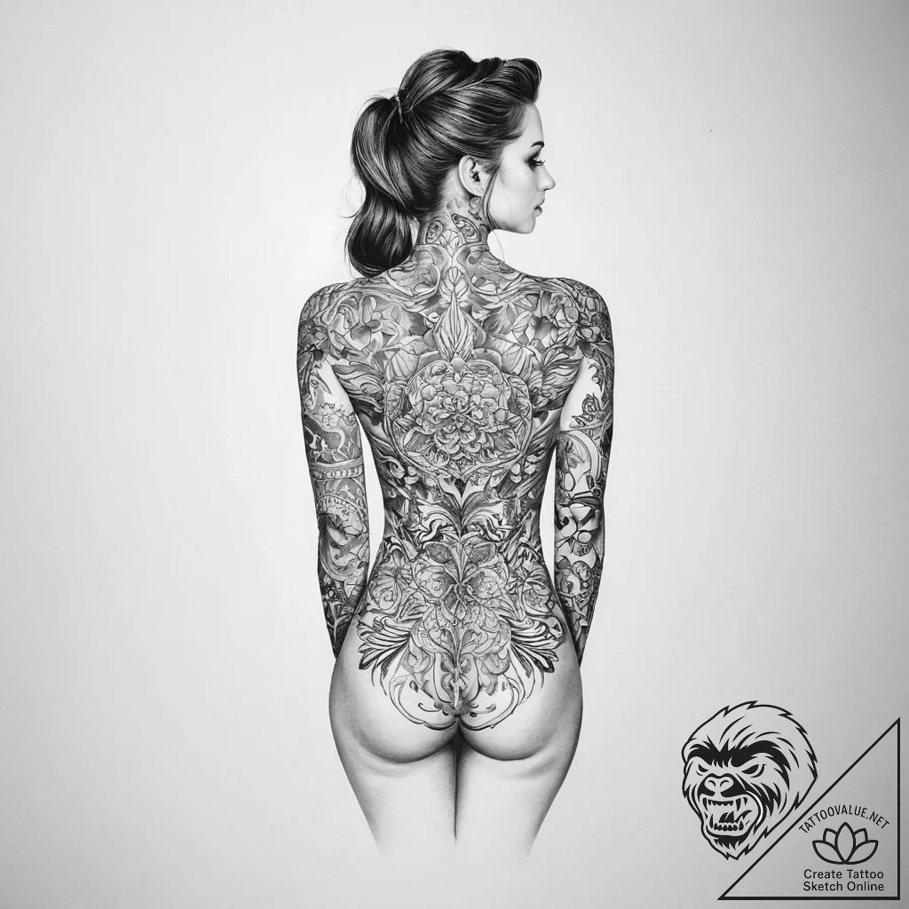 Tattoo sketch body - tattoo sketch (№1756341756_0, 28.08.2025 00:42) — tattoovalue.net
