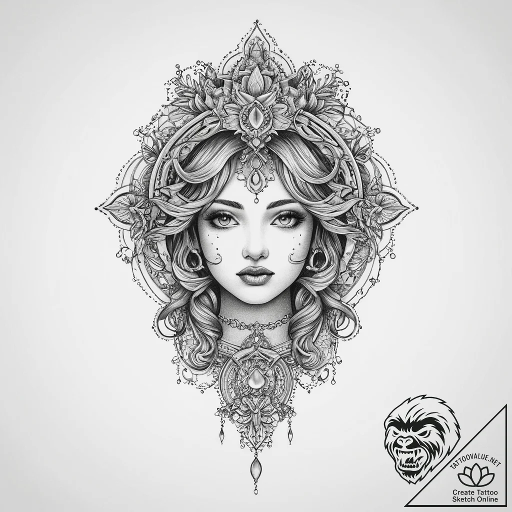 Tattoo sketch elegant tattoo, tattoo drawing... - tattoo sketch (№1756342157_0, 28.08.2025 00:49) — tattoovalue.net