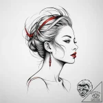 Tattoo sketch queen, concept art for tattoo,… – tattoo sketch (№1756342758_0, 28.08.2025 00:59) — tattoovalue.net