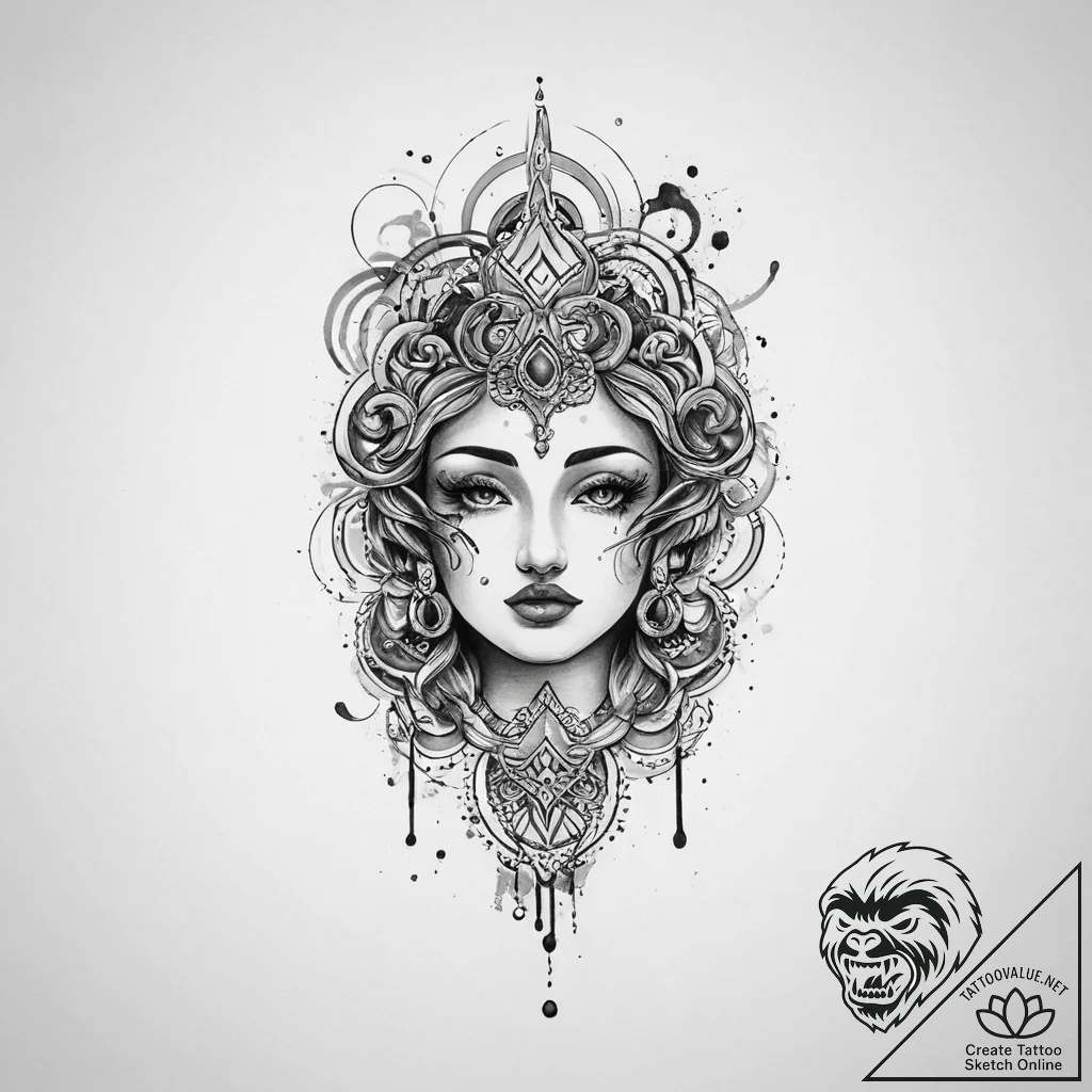 Tattoo sketch jade, concept art for tattoo, b... - tattoo sketch (№1756343357_0, 28.08.2025 01:09) — tattoovalue.net