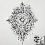 Tattoo sketch cosmic representation, artistic… – tattoo sketch (№1756344563_0, 28.08.2025 01:29) — tattoovalue.net