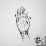 Tattoo sketch fine line of a person’s hands,… – tattoo sketch (№1756345163_0, 28.08.2025 01:39) — tattoovalue.net
