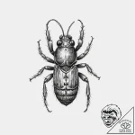 Tattoo sketch springtail – tattoo sketch (№1756345565_0, 28.08.2025 01:46) — tattoovalue.net