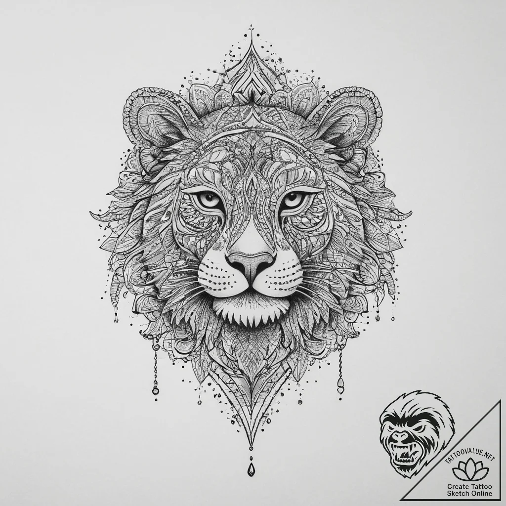 Tattoo sketch a symbolic concept, artistic ta... - tattoo sketch (№1756345762_0, 28.08.2025 01:49) — tattoovalue.net