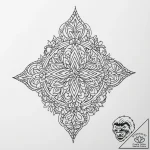 Tattoo sketch slavic embroidery pattern with… – tattoo sketch (№1756346764_0, 28.08.2025 02:06) — tattoovalue.net