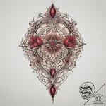 Tattoo sketch ruby, tattoo line art, sepia to… – tattoo sketch (№1756347362_0, 28.08.2025 02:16) — tattoovalue.net