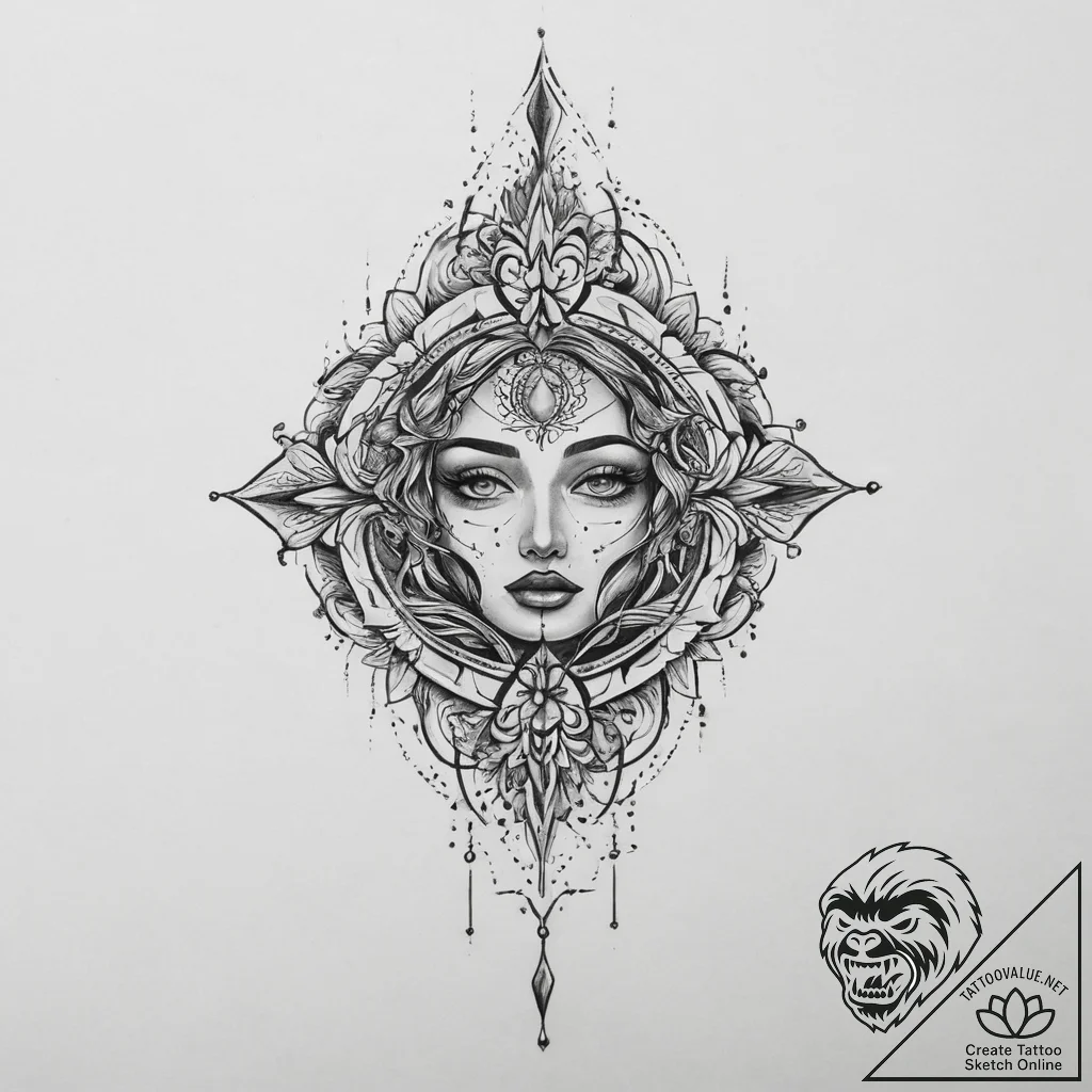 Tattoo sketch ceramic, artistic tattoo sketch... - tattoo sketch (№1756347759_0, 28.08.2025 02:22) — tattoovalue.net