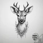 Tattoo sketch graceful fawn tattoo, artistic… – tattoo sketch (№1756348162_0, 28.08.2025 02:29) — tattoovalue.net