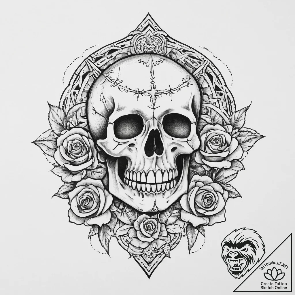 Tattoo sketch cosmic legend, tattoo sketch de... - tattoo sketch (№1756351553_0, 28.08.2025 03:25) — tattoovalue.net