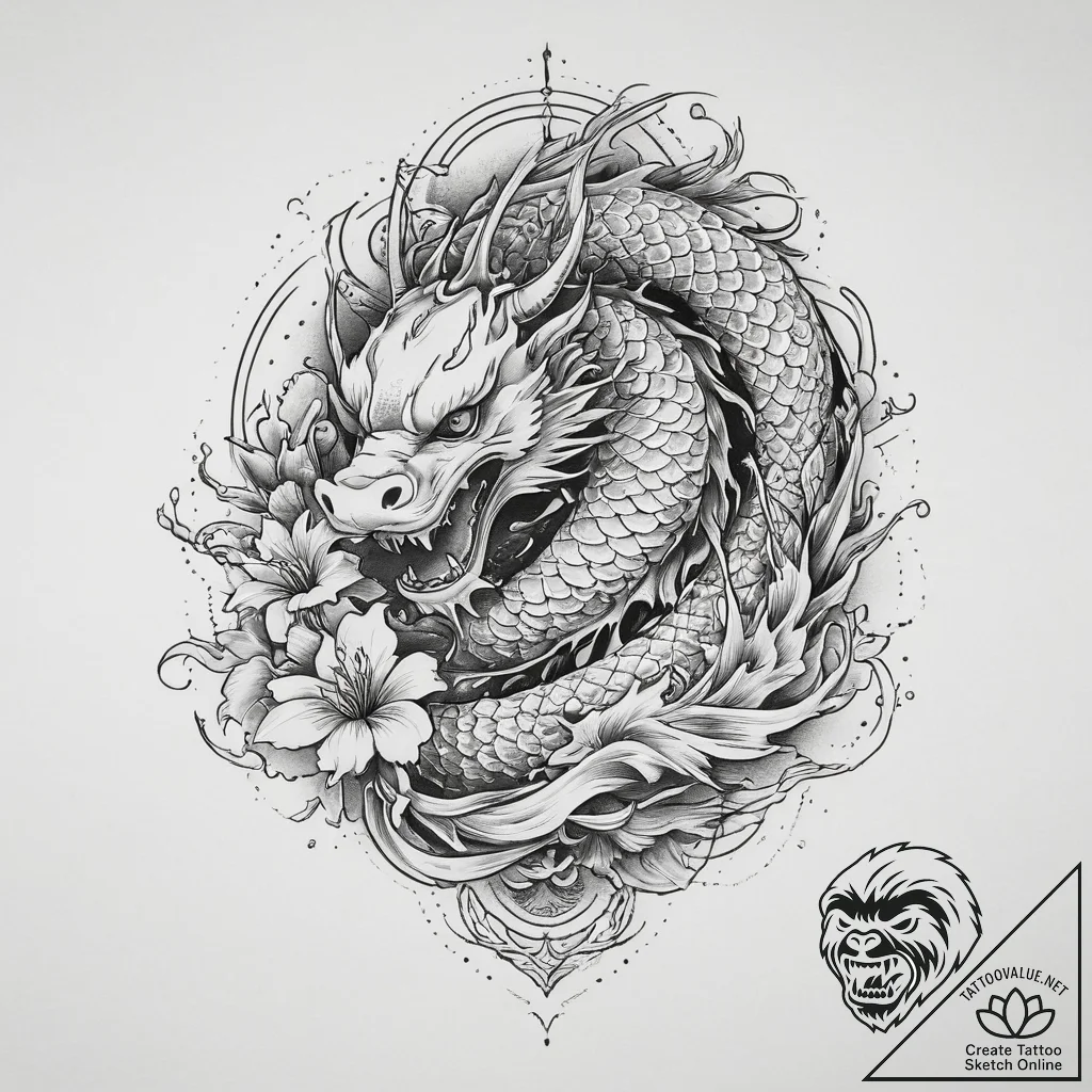 Tattoo sketch graphic геометрический узор, co... - tattoo sketch (№1756353742_0, 28.08.2025 04:02) — tattoovalue.net